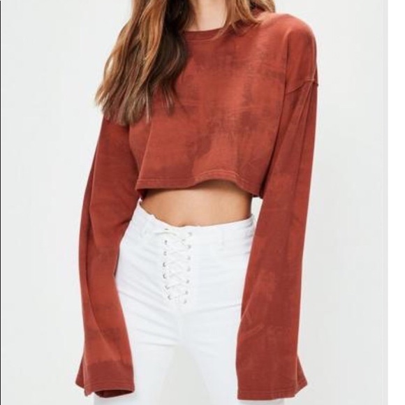 Missguided Tie Dye Flair Crop Top - Picture 4 of 6